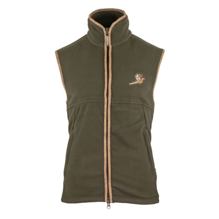 Vesta de l&acirc;nă Jack Pyke Countryman Fleece Gilet Pheasant, culoare oliv &icirc;nchis, mărimea XXL