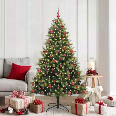vidaXL Brad de Crăciun artificial cu ramuri articulate și 300 de LED-uri 3395991 foto