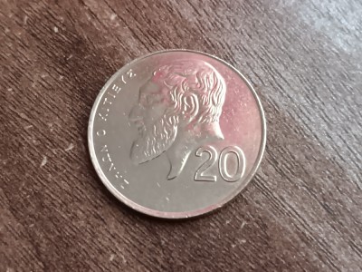 M3 C50 - Moneda foarte veche - Cipru - 20 centi - 1994 foto