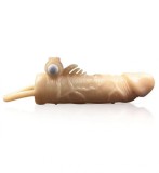 Manson Penis cu Vibratii Fantasy, TPE, Natural, 18.5 cm, Passion Labs