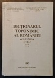 OLTENIA (vol I, A-B) DICTIONARUL TOPONIMIC al ROMANIEI 415pag Studii Lingvistica