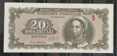 Romania, bancnota 20 lei 1950, aproape necirculata foto