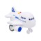 Avion cu lumini si sunet, alb, 14x15x10 cm, ATU-089458