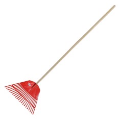 Grebla plastic cu maner lemn 130cm / 20 din?i foto