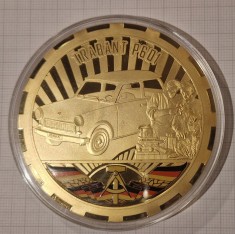 Medalie, Jeton, 70 milimetri in diametru, PROOF, TRABANT P601, RDG, 1949-1990 foto