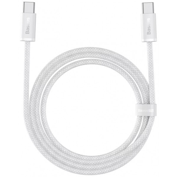 Cablu Date si Incarcare USB-C - USB-C Baseus Dynamic Series, 100W, 1m, Alb CALD000202
