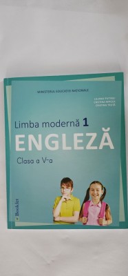LIMBA MODERNA 1 ENGLEZA + CD ,CLASA A V A .LILIANA PUTINEI .CRISTINA MIRCEA ,CRISTINA TRUTA .EDITURA BOOKLET, STARE FOARTE BUNA . foto