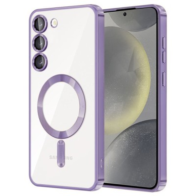 Husa pentru Samsung Galaxy S23 - Techsuit Luxury Crystal MagSafe - Light Purple foto