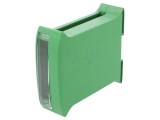Carcasă verde pentru şină DIN 101x35x119mm