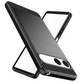 Husa Sony Xperia 10 VII Asteroid GSM Carbon Silicone, negru