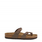 Slapi unisex Birkenstock model MAYARI_BIRKO-FLOR-NABUCK, culoare Maro, marime 40 EU