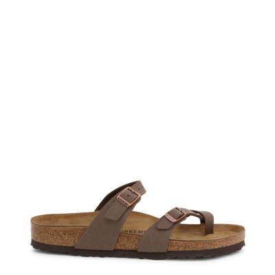 Slapi unisex Birkenstock model MAYARI_BIRKO-FLOR-NABUCK, culoare Maro, marime 39 EU foto