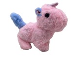 Unicorn Roz de Plus Interactiv cu Sunete si Topaie, 15 cm, Jucarie Copii Baieti Fete 3 Ani+