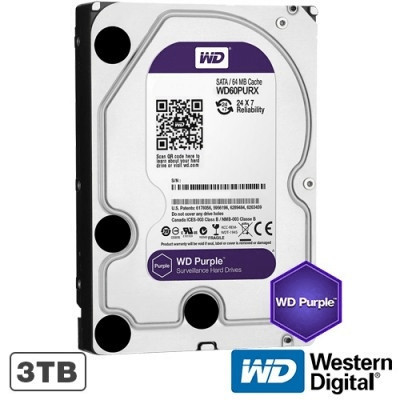 Hard disk 3TB - Western Digital PURPLE WD30PURX foto
