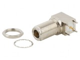 Conector unghi 90&deg; N mamă - aurit