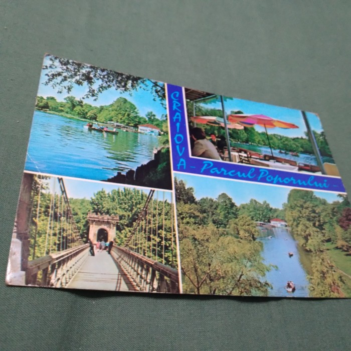 CARTE POSTALA CIRCULATA CRAIOVA VEDERE DIN PARCUL POPORULUI