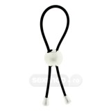 Inele pentru penis - Toy Joy Putere Barbateasca Lasou Inel de Penis Negru Ajustabil Erectie Mai Puternica