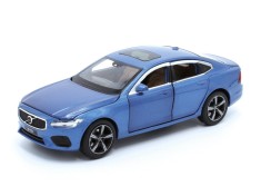 Macheta auto Volvo S90 albastru,pull back, lumini, sunet, 1:32 Tayumo foto