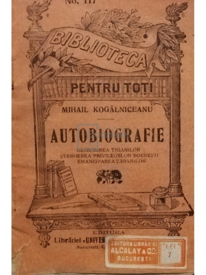 Mihail Kogalniceanu - Autobiografie, editia a II-a foto