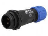 Mufă SP13 tată PIN 2 IP68 13A 250V pentru cablu 4&divide;6,5mm