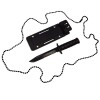 Cutit tactic de vanatoare DEPOX&reg;, Military Specialist, 10 cm, teaca cu lant inclusa, negru