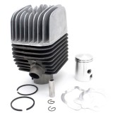 Cumpara ieftin Kit Cilindru Piaggio Ciao 50cc, Si, Bravo, Vespa, Grillo, Boxer + Chiuloasa, Racire Aer, Set Motor, Piston 38.2mm
