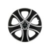 Set 4 Capace Roti 15 inchi (R15) Bis Gri-Negru, Compatibile Cu SsangYong, Autohelix MSA
