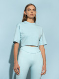 Tricou crop-top din bumbac organic pentru femei 4F x Anna Lewandowska, 4F Sportswear
