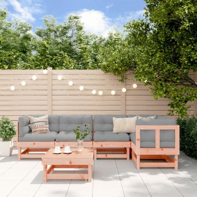 vidaXL Set mobilier de grădină cu perne, 6 piese, lemn masiv Douglas 3185988 foto