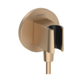 Racord de dus, Hansgrohe, FixFit S, cu suport pentru para, bronz periat