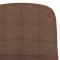 Scaune de bar, 2 buc., maro, material textil - 7
