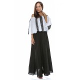 Rochie dama din panza topita Fluture Contrast