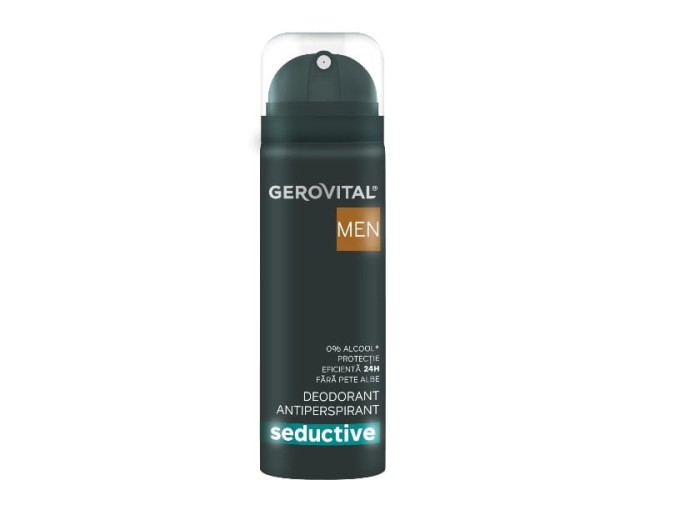 Deodorant antiperspirant Gerovital Men Seductive, 150 ml