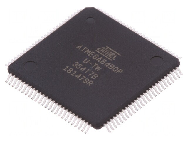 Microcontroler AVR TQFP100 cu I2C, JTAG, SPI, UART