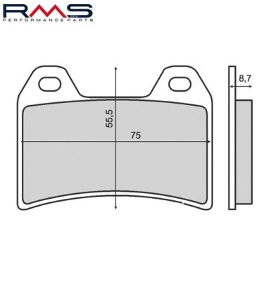 Set placute frana - Aprilia RS 250 - RSV 1100 - Ducati Monster - Husqvarna LT - KTM LC4 - Yamaha XT 660 (RMS) foto