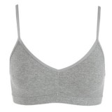 Sutien Seamless Gri Melanj pentru Femei &ndash; Bretele Subtile, CMCLASS