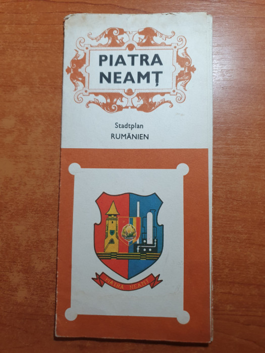 planul orasului piatra neamt din anii &#039;70 - contine si harta - in limba germana