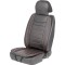 Husa protectie scaun Genoa Carpoint, 1 bucata, fixare benzi elastice, sezut 50x50, spatar 50x88cm incluzand tetiera, cu dunga rosie