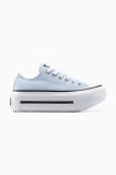 Converse teniși Chuck Taylor All Star Lift Double Stack culoarea albastru, A16285C