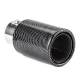Ornament toba esapament universal AMiO MT 016C carbon, otel inox cromat, montaj cu suruburi sau prin sudura, diametru montaj 35 - 50 mm, pentru