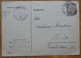 Carte postala nazista circulata, Munchen, 1942