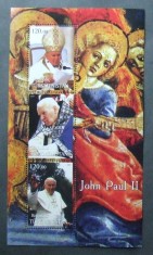 TURKMENISTAN- PAPA JOHN PAUL II-3V.IN COALA MICA-MNH** -TU PLR 29