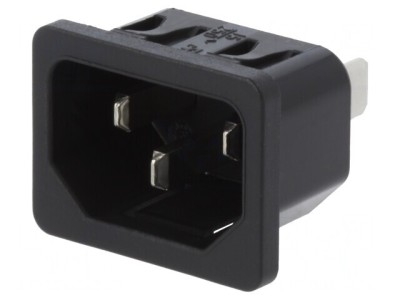 Conector Alimentare AC 10A 250V IEC 60320 foto
