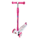 Trotinetă Aluminiu Lean&amp;Steer, Unicorn, Roz, Ghidon Reglabil, Roti PU, 50kg, 3+ Ani, Oem