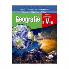 Geografie, manual pentru clasa a V-a - Paperback brosat - Ioan Mărculeț, Manuela Popescu - Aramis