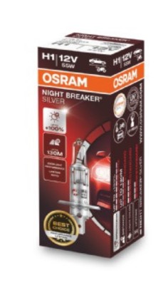 BEC 12V H1 55 W NIGHT BREAKER SILVER +100% OSRAM foto