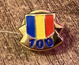 QW9 N8 99 - insigna - tematica nationla - Romania 100