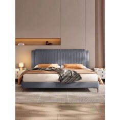 Pat Lyra 160x200 cm Tapitat Catifea Gri Somiera Inclusa ML 2432