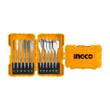 Cumpara ieftin Set Burghie plate Fluture pentru lemn 12buc Ingco AKDL1201