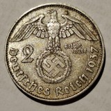 Germania Nazista 2 reichsmark 1937 D argint